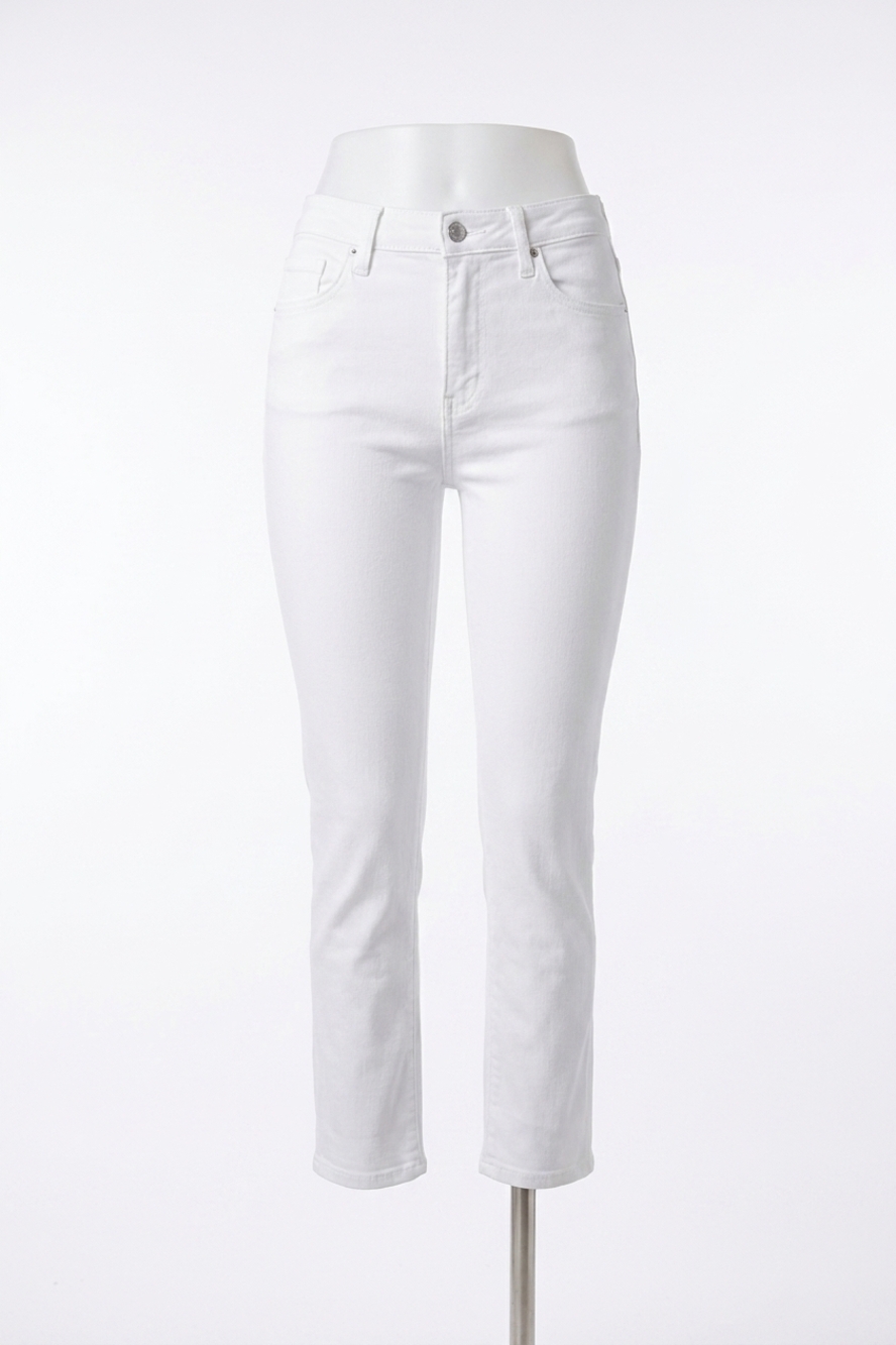 NEW JUST BLACK DENIM lisa straight leg jeans in white